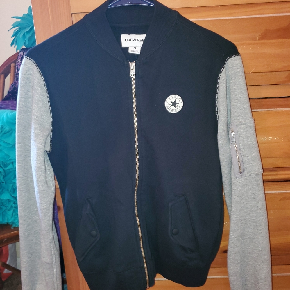 Converse zip up sweatshirt